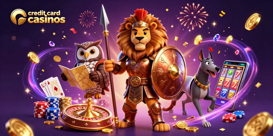 Experience thrilling gameplay at credit card casinos with iconic characters and vibrant game elements.