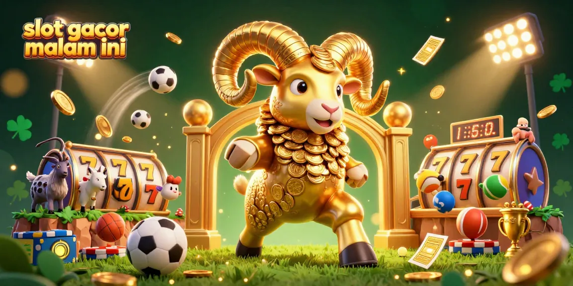 Slot gacor malam ini menampilkan ilustrasi 3D yang penuh warna dan detail dalam dunia permainan slot.