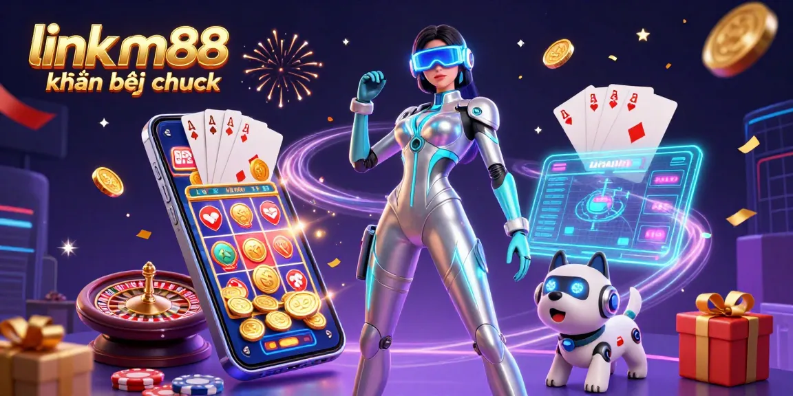 Tham gia vào thế giới sôi động của trò chơi trực tuyến qua link m88 không bị chặn, thể hiện cảnh casino tương lai tuyệt đẹp.