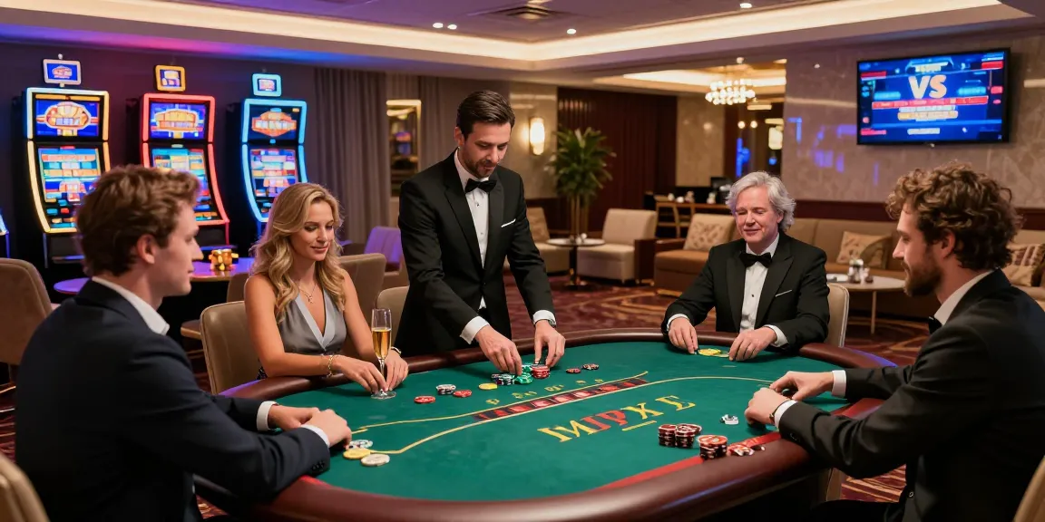 Sebastian Gerste: Beneficios de los Programas VIP en los Casinos Online showcasing players enjoying exclusive bonuses and luxury in a high-stakes poker scene.