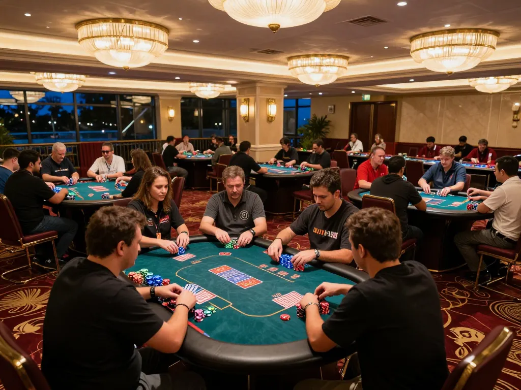 Players enjoying games at GO88 casino with vibrant atmosphere and strategic gameplay.