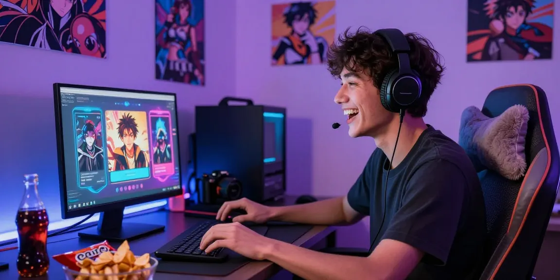 Engaging character AI nsfw chat session with vibrant animated interface, user enjoying spicy interactions.
