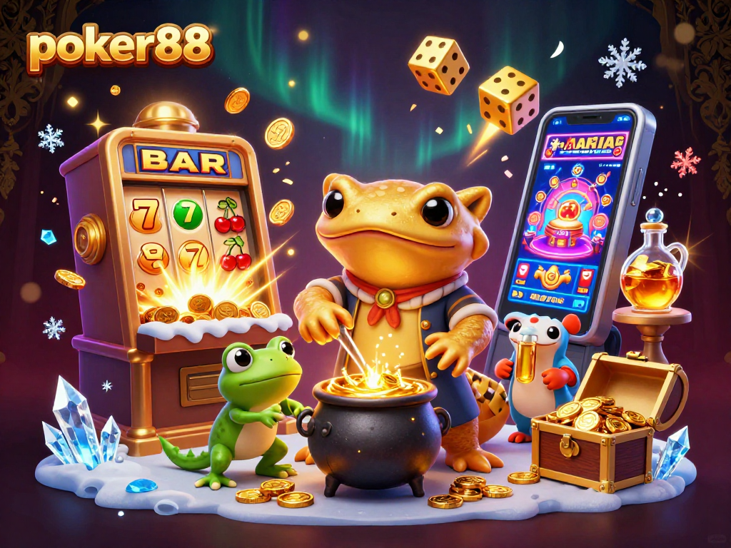 Menangkan permainan poker88 dengan ilustrasi kasino 3D yang menakjubkan dan detail yang kaya.