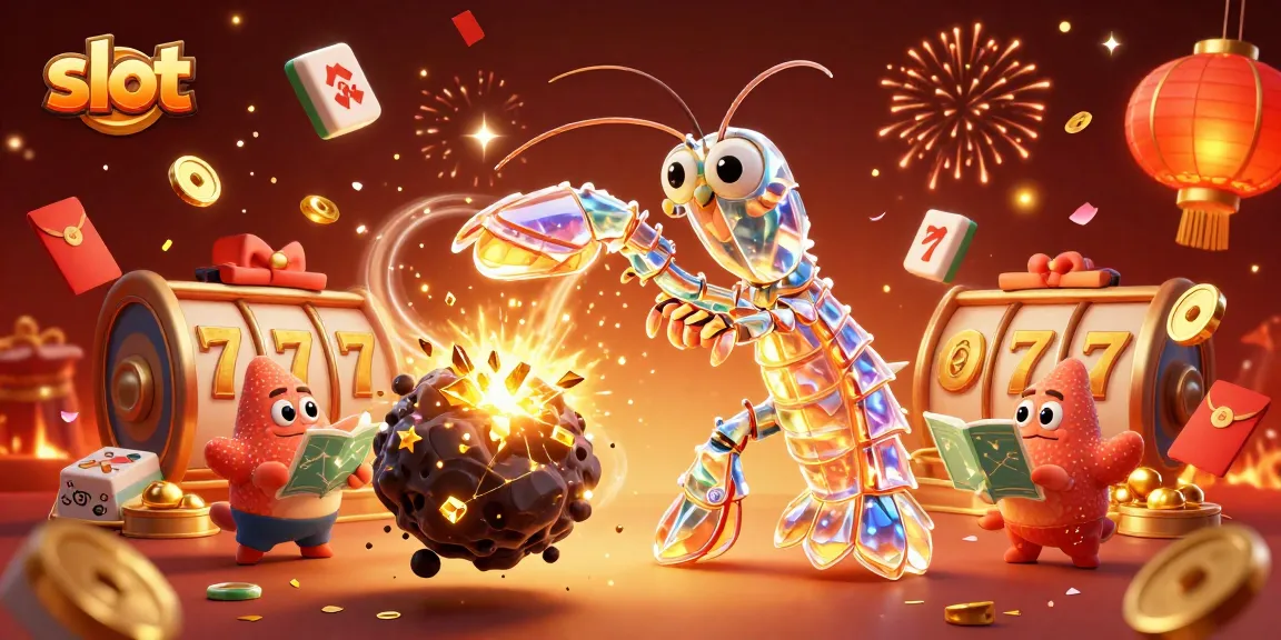 Experience thrilling slot action with colorful coins and dynamic characters in this vibrant casino scene.