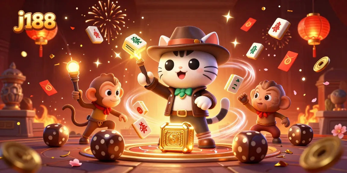 Engage with j188: Experience a thrilling casino adventure with our archaeologist cat.