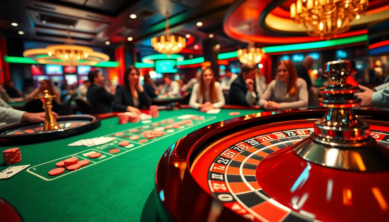 Menangkan taruhan di meja roulette kasino bbni4d yang penuh warna dan antusiasme.