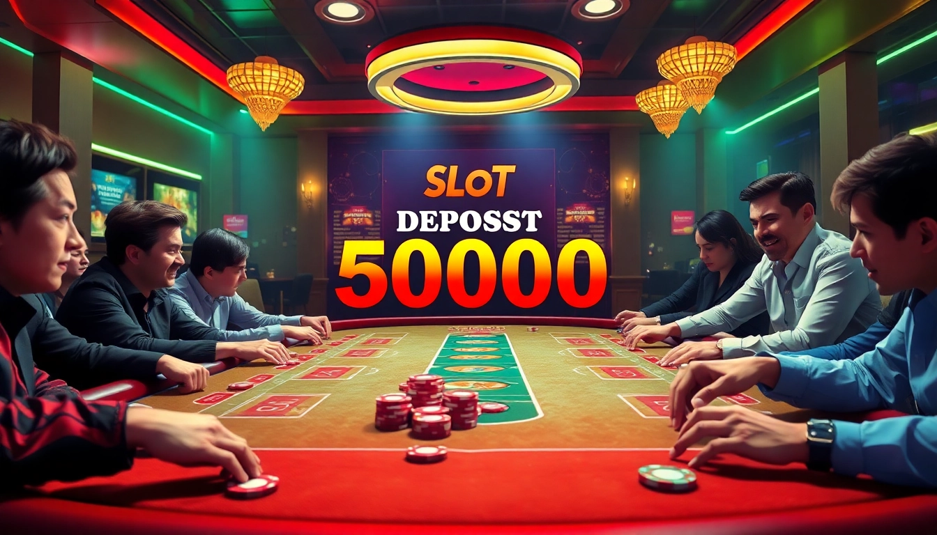 Menangkan Slot deposit 5000 pada meja permainan kasino yang meriah dan menarik.