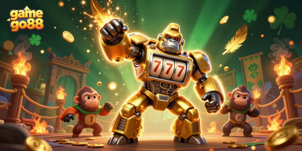 Experience game go88 with this dynamic casino-themed 3D illustration featuring innovative gaming elements.