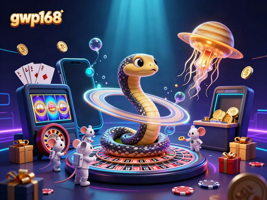 Menangkan permainan di gwp168 dengan simbol slot dan dealer menghibur di luar angkasa.