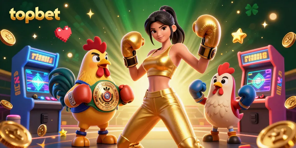 Experience exciting gameplay at topbet, featuring a dynamic boxing scene with vibrant gaming elements.