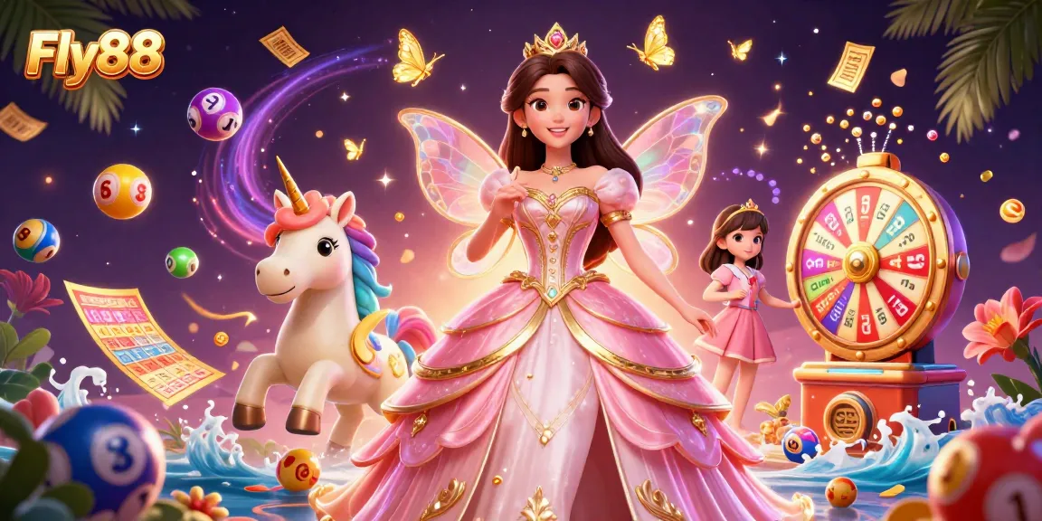 Fly88 players experience vibrant jackpots with magical elements in this captivating casino scene.