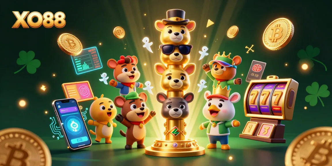 Engage in thrilling gaming experiences with XO88, featuring vibrant casino elements and cryptocurrencies.