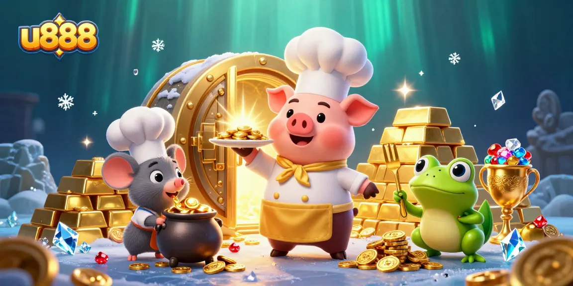 Discover exciting gaming opportunities at u888 with golden coins, vibrant characters, and rich treasures.