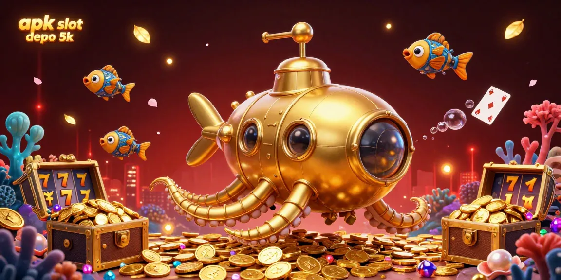 Experience the thrill of apk slot depo 5k with golden submarines and vibrant underwater treasures.