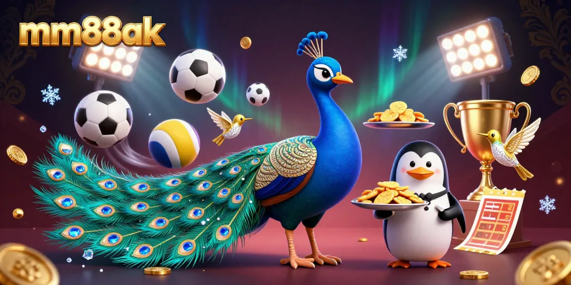 Experience thrilling moments of mm88ak with a vibrant 3D casino scene featuring games and excitement.