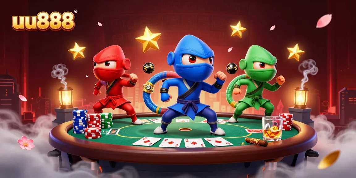 Engage with uu888 premium poker action as ninja chameleons showcase thrilling skills.