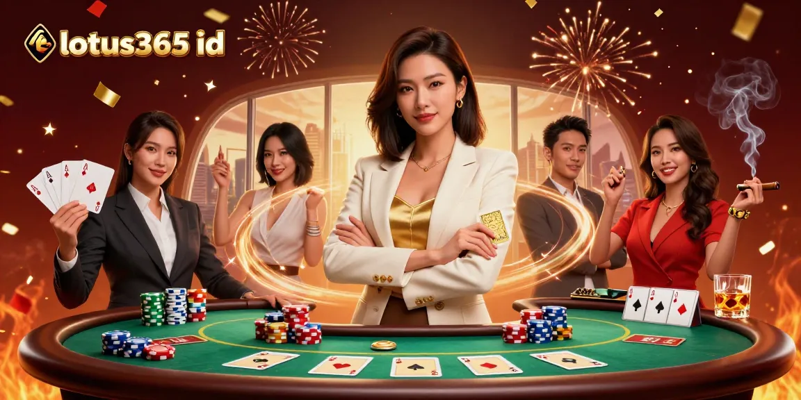 Win big with your lotus365 id in this vibrant 3D casino scene showcasing thrilling gameplay.