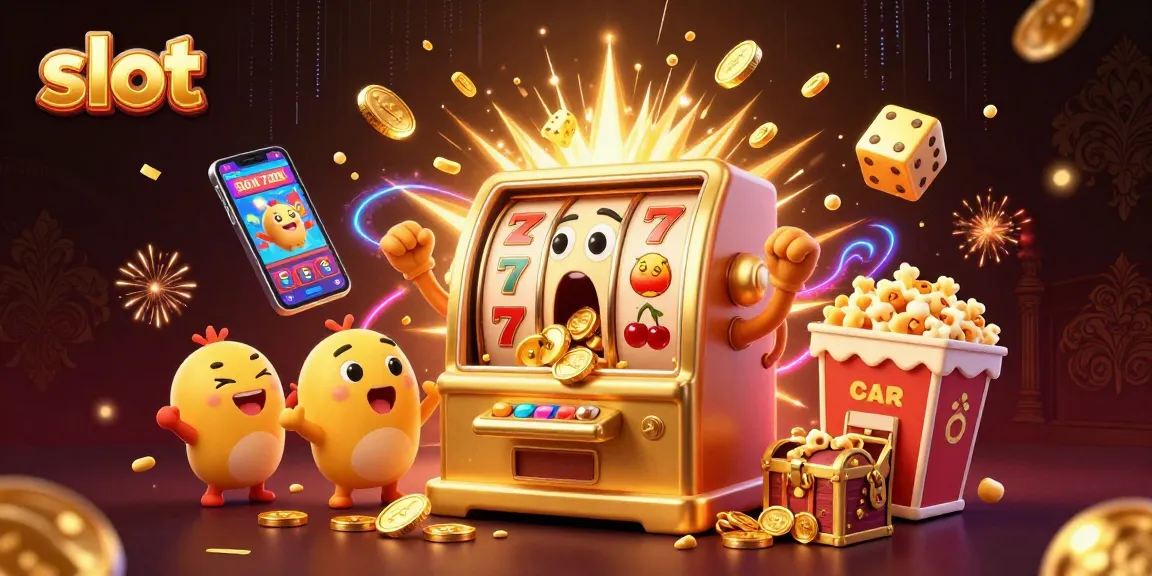 Mesin slot menang jackpot dengan banyak koin berhamburan, menciptakan kegembiraan di kasino.