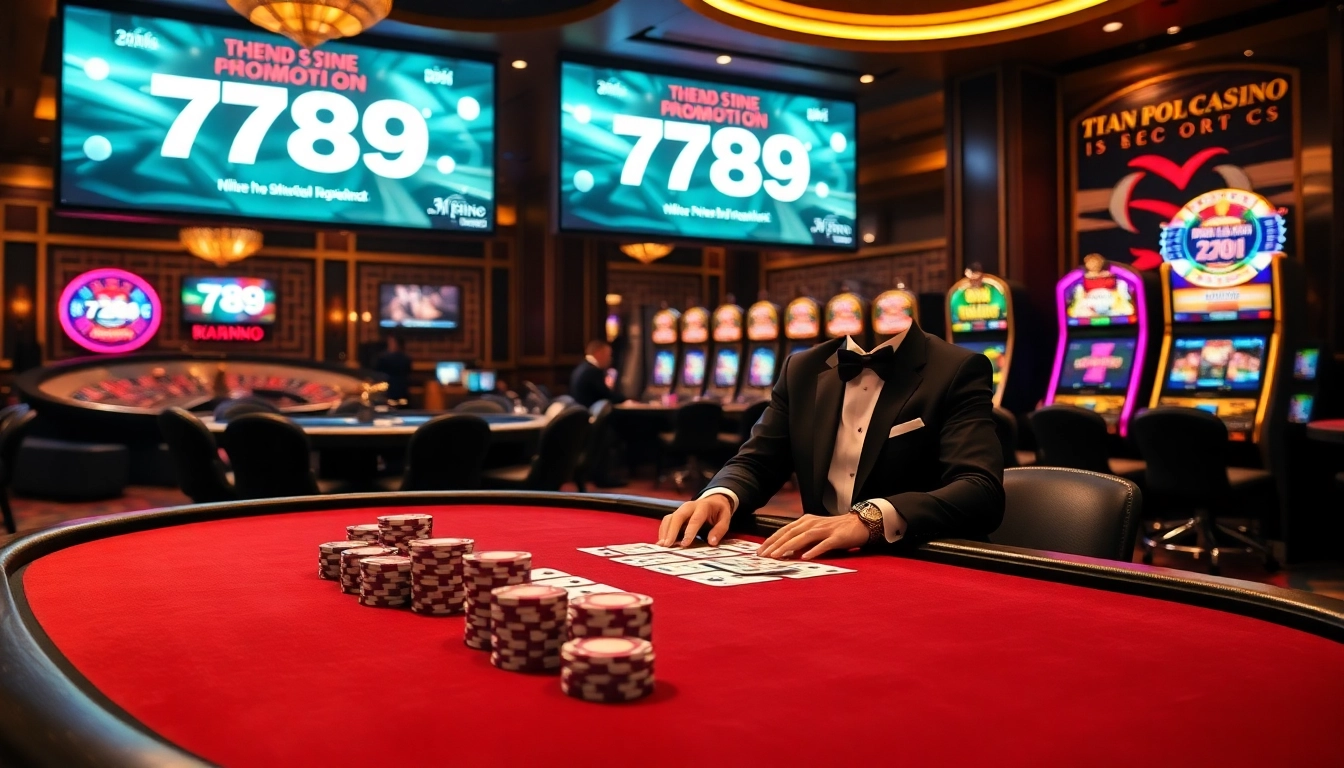 Experience high-stakes gaming with 789f at an elegant poker table filled with vibrant chips and cards.