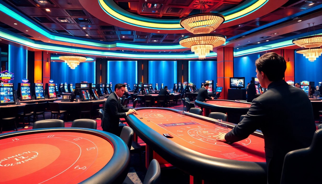 에볼루션 테이블 게임을 진행하는 딜러의 실시간 카지노 환경을 보여줍니다.