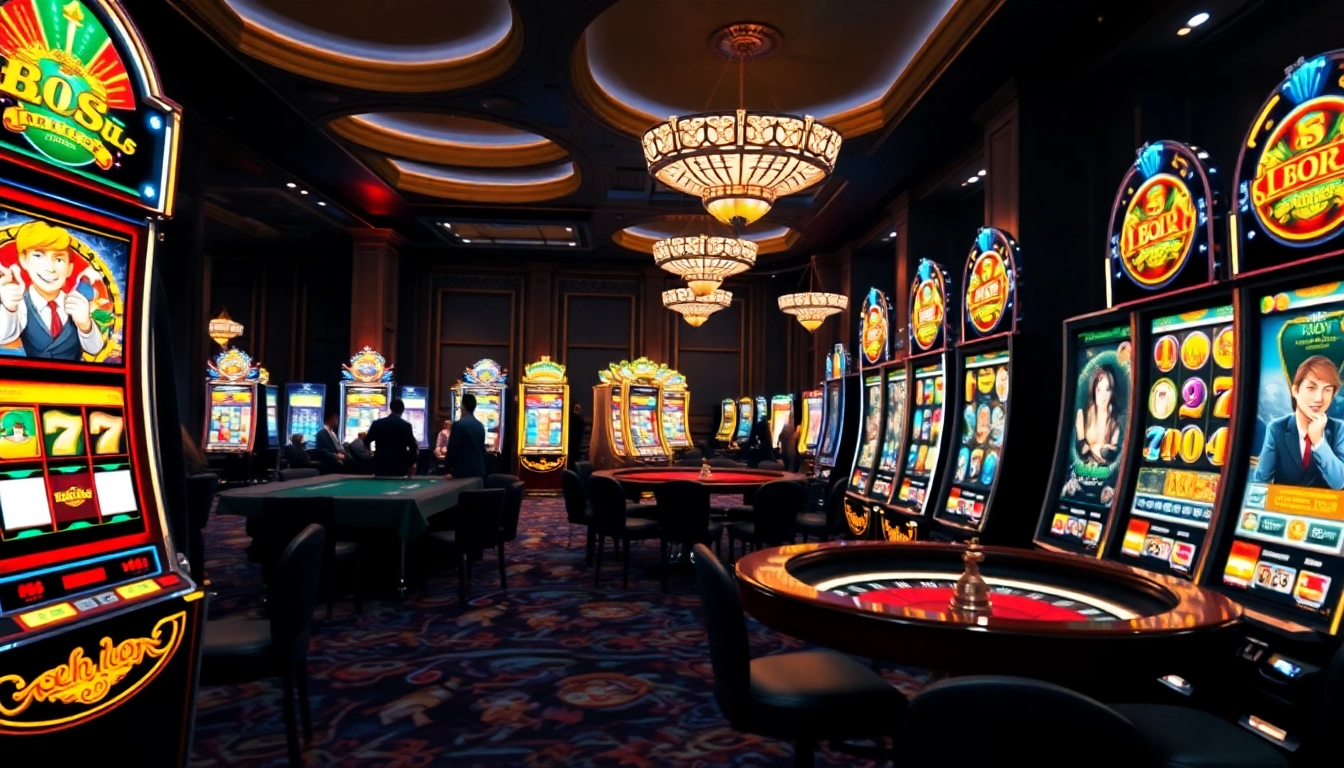 Experience the thrill of slot terpercaya with vibrant machines and exciting gameplay in a luxurious casino.