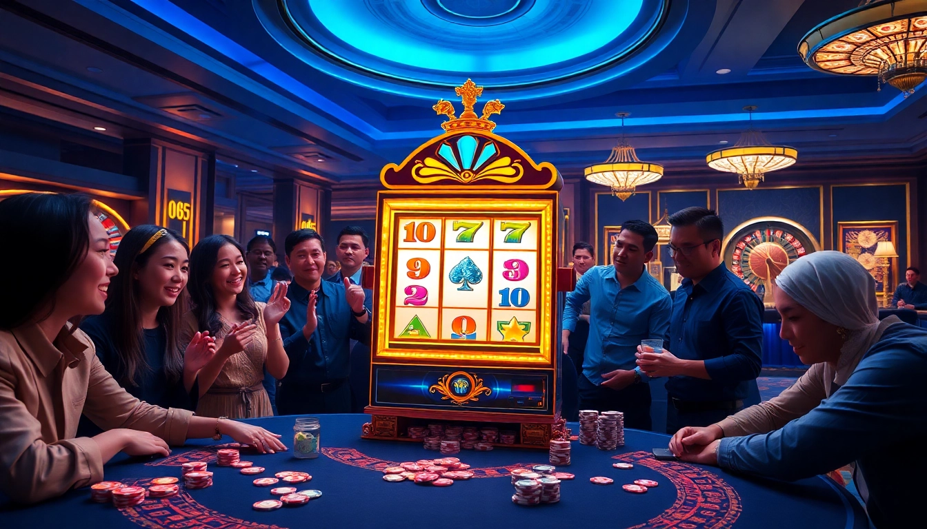 Winning on the slot online apiraja88 with vibrant casino atmosphere full of excitement.