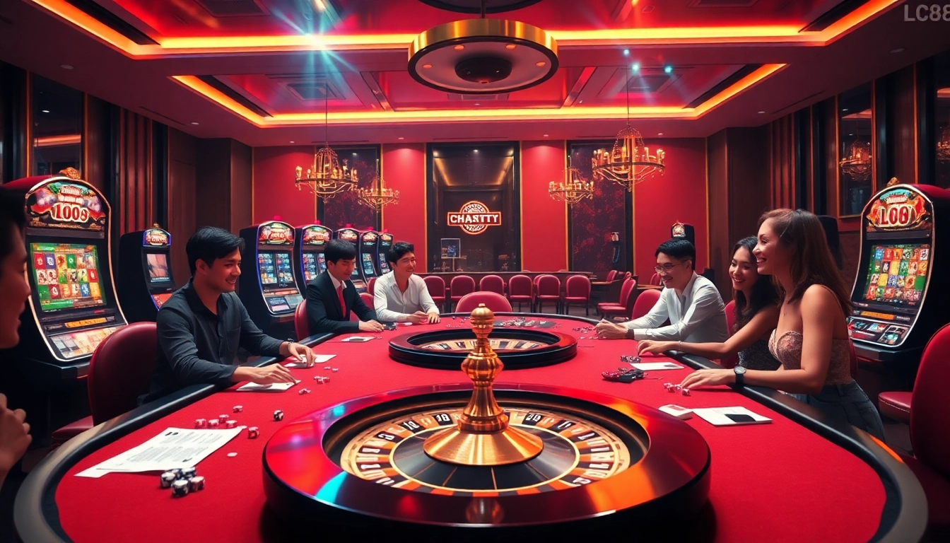 Experience thrilling gameplay at Trang chủ LC88, where vibrant casino elements and excitement unite.