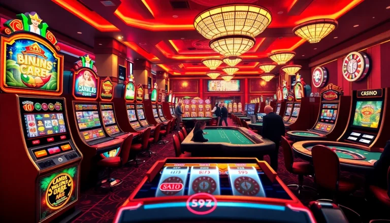 Engaging gaming experience showcasing ktpjitu alternatif slot machines and vibrant casino atmosphere.