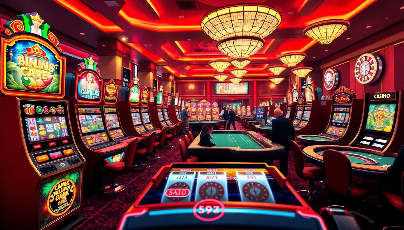 Engaging gaming experience showcasing ktpjitu alternatif slot machines and vibrant casino atmosphere.