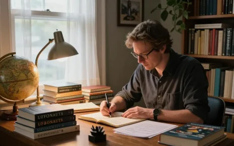Discover insights into T Allen Greenfield's work at https://tallengreenfield.com, showcasing his unique writing environment.